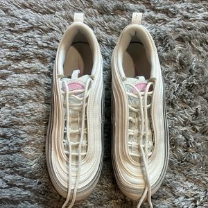 Pink and cream Nike air max 97s.  Only worn about 3 times. Very good condition